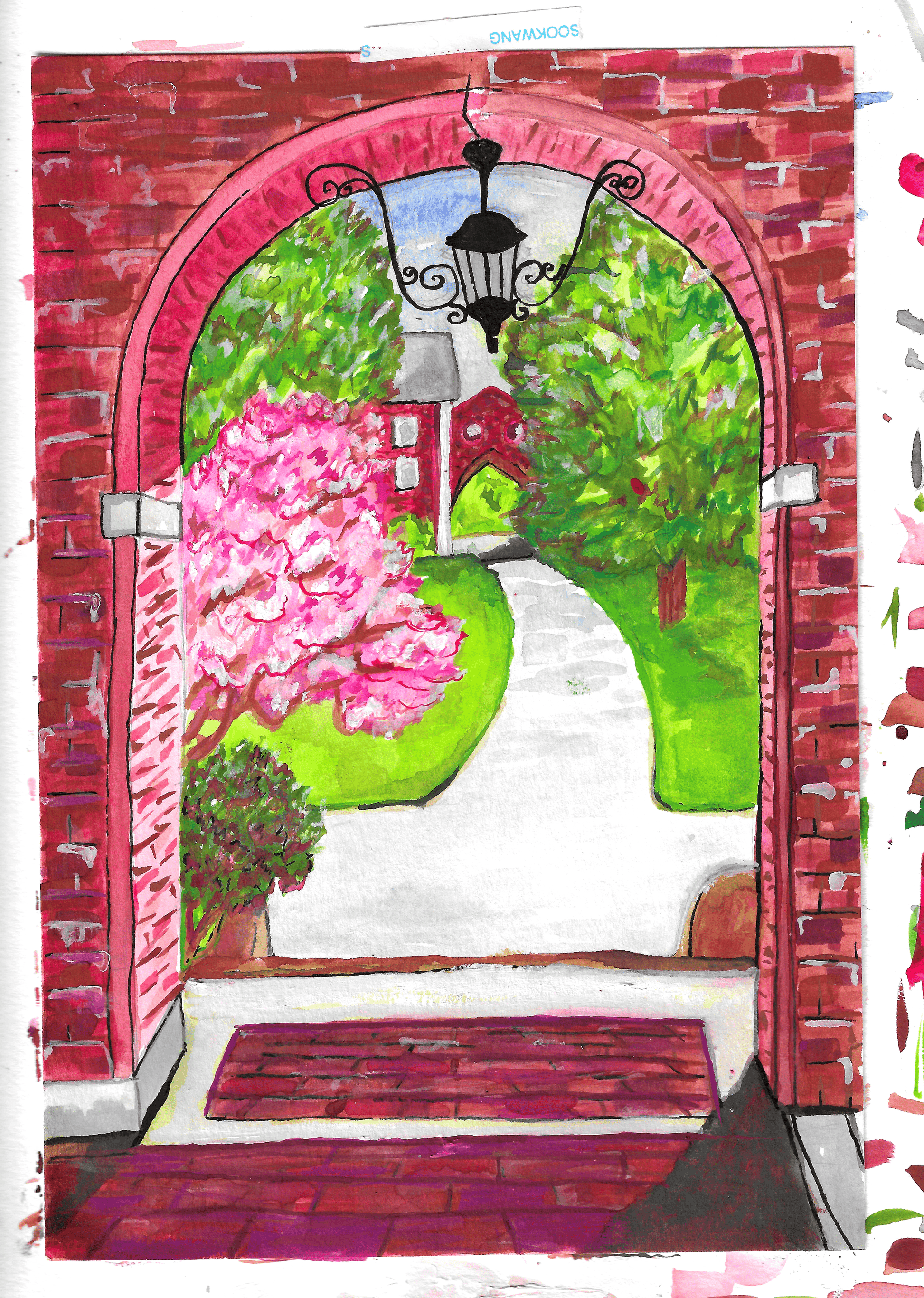 Maker Scholar Just a Peak (Original Painting)