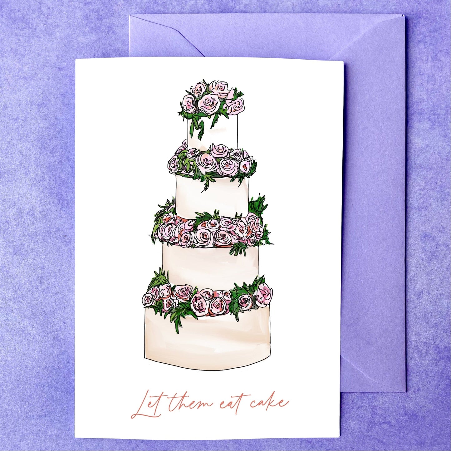 Maker Scholar Let them eat cake | Wedding & Engagement Card