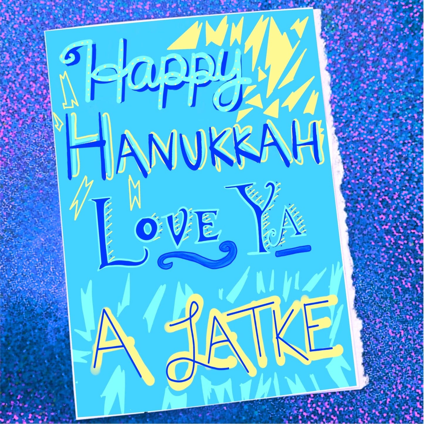 Maker Scholar Love ya a latke | Hanukkah Card