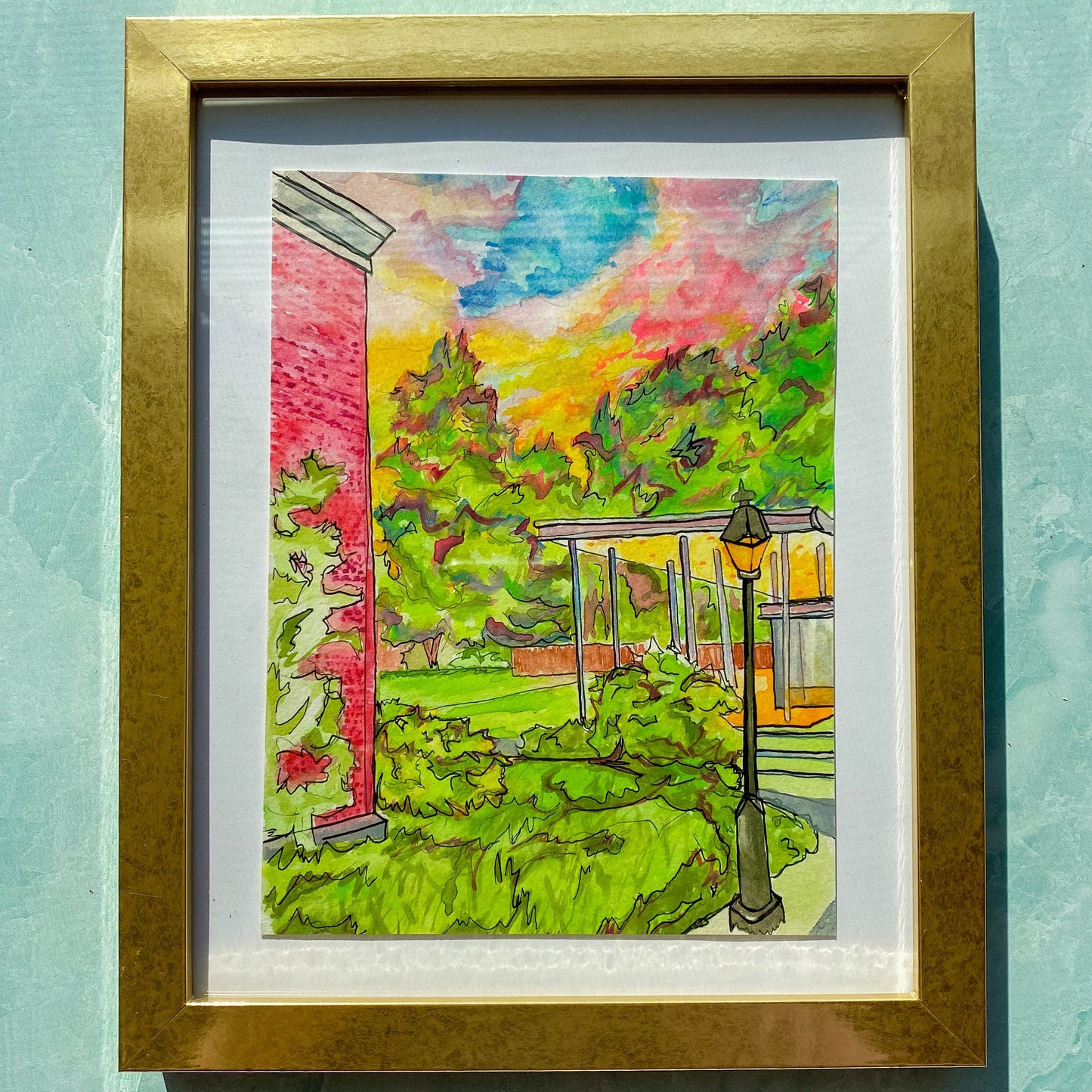 Maker / Scholar Spangler Lawn at Sunset Original Painting