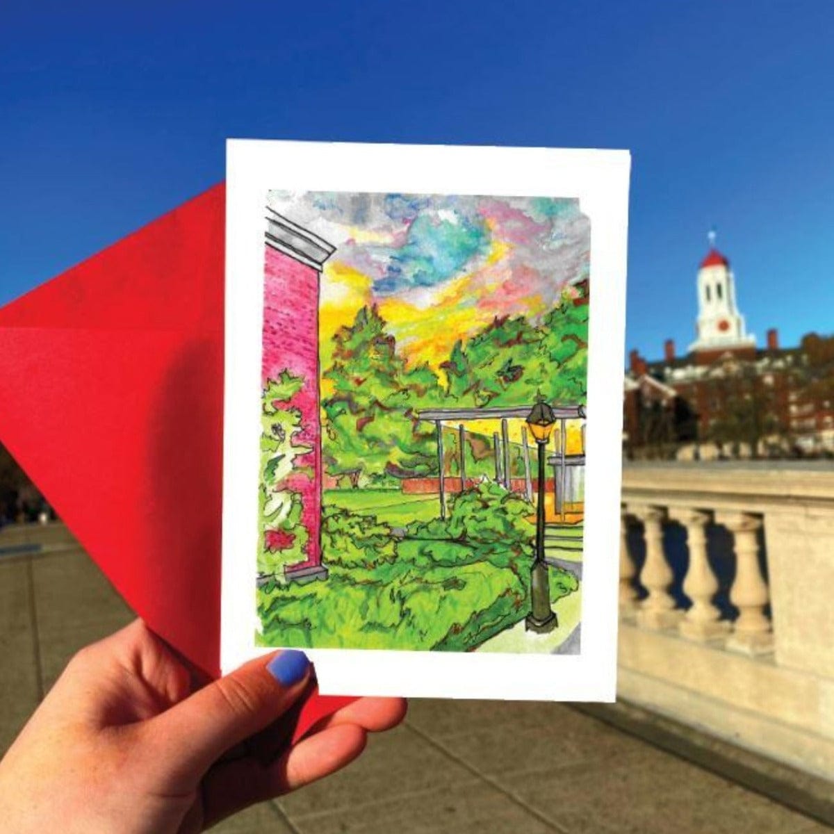 Maker Scholar Spangler Lawn Sunset Card (Fancy)