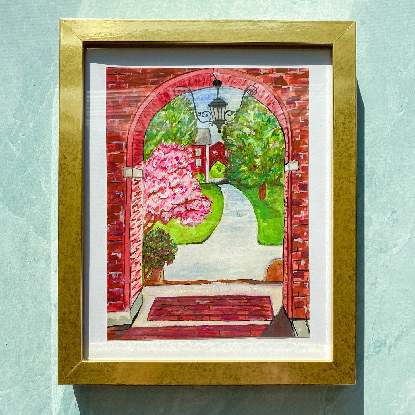 Maker / Scholar View from Chase Hall Original Painting